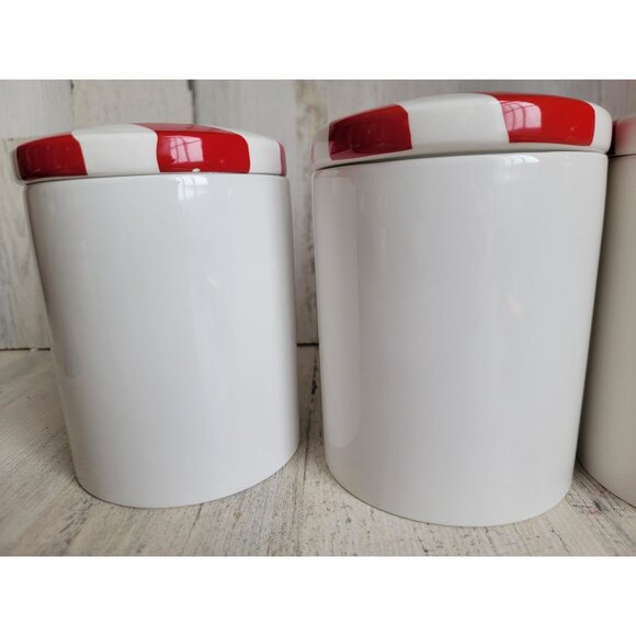 Hallmark seasons treatings candy jar peppermint Xmas set decor - Picture 6 of 8